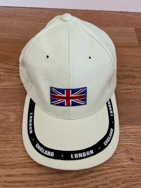 London England International Insignia Embroidered Baseball Cap Hat